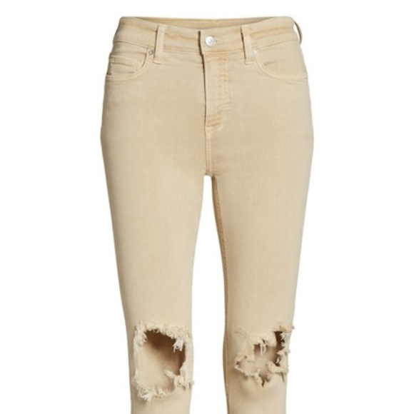 NWT Free People High Waist Busted Knee Skinny Jean - Picture 3 of 7